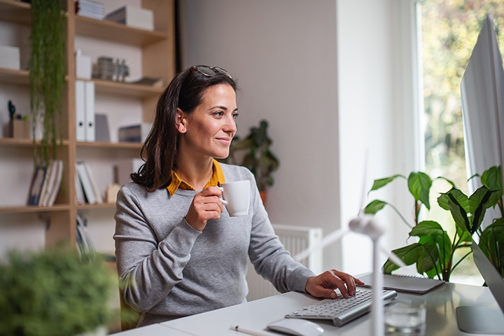 working from home