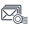 icon showing selection of envelopes