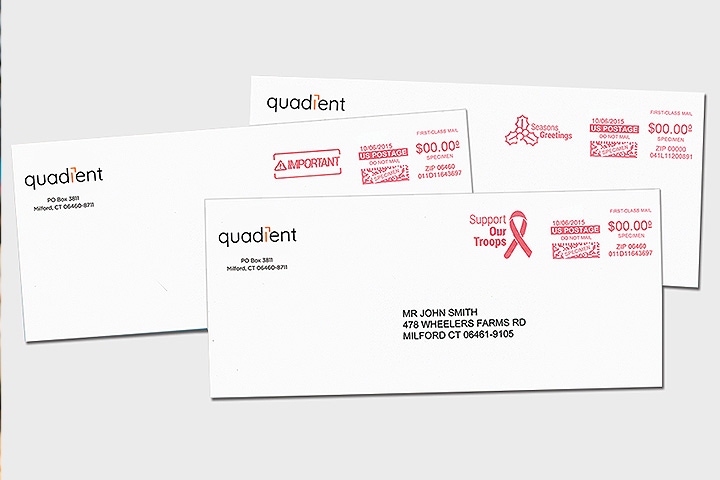 Quadient Neoslogan - envelopes examples