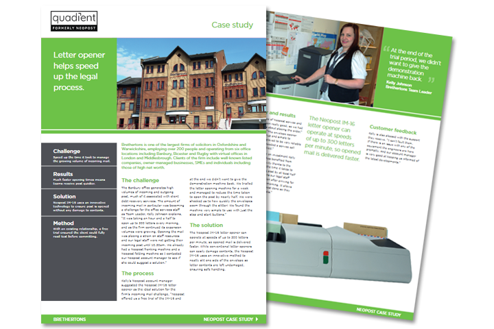 Letter Opener Helps Speed Up the Legal Process for Brethertons