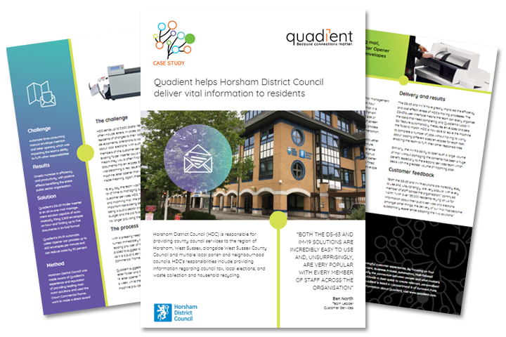 Horsham District Council deliver vital information to residents