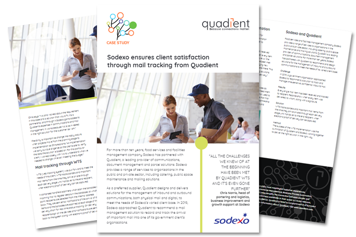 Sodexo garantit la satisfaction de ses clients grce au suivi du courrier de Quadient