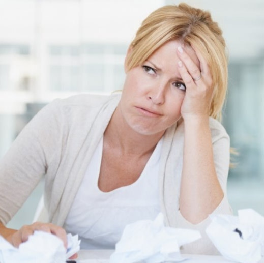 woman tired of mailing by hand woman tired of mailing by hand