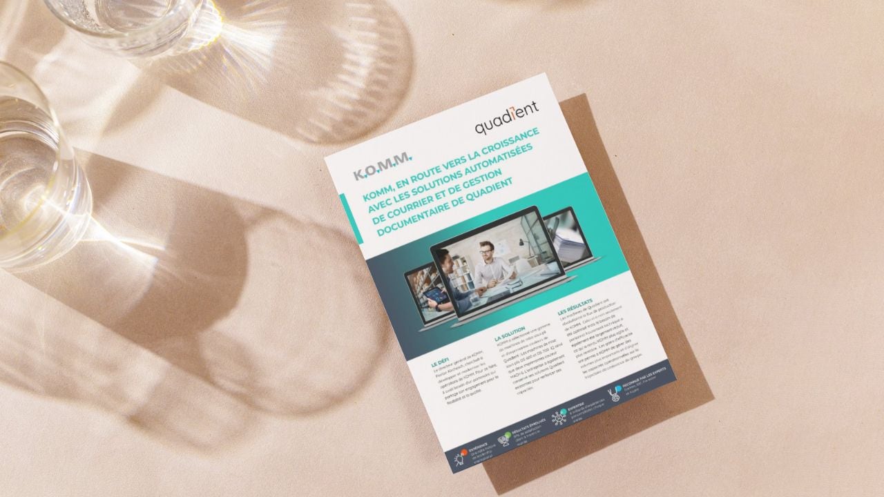 Komm, en route vers la croissance avec les solutions automatisées de Quadient