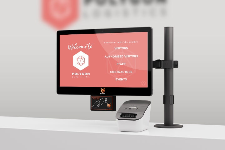 image of a visitor check in screen 