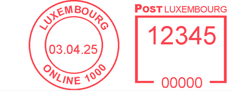 Empreinte post luxembourg