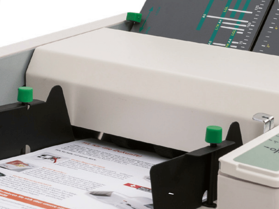 Falzmaschine PF-300 sichere Ablage