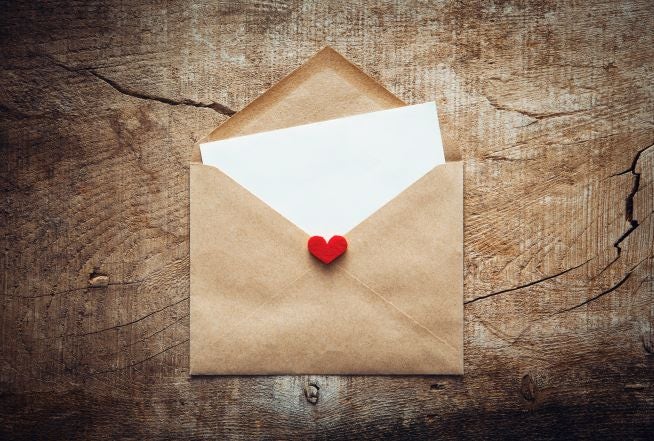 image of a love letter