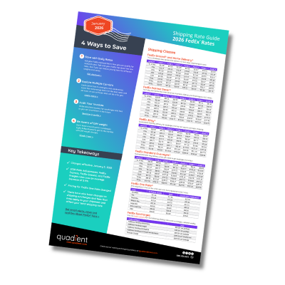 2026 UPS and FedEx Rate Guides