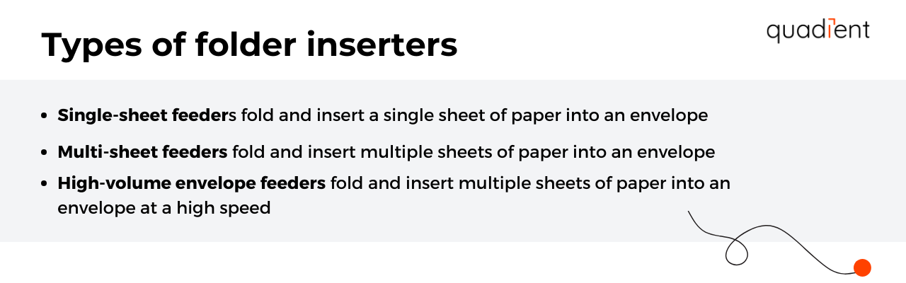 Types of folder inserters