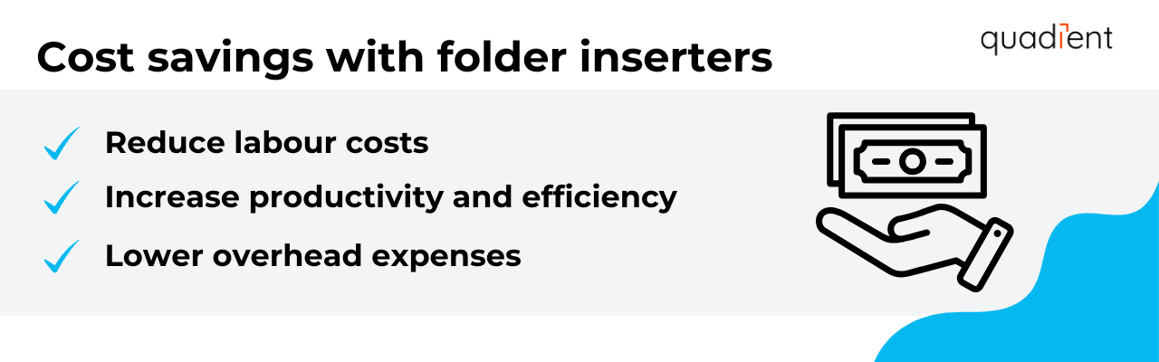 Cost savings with folder inserters