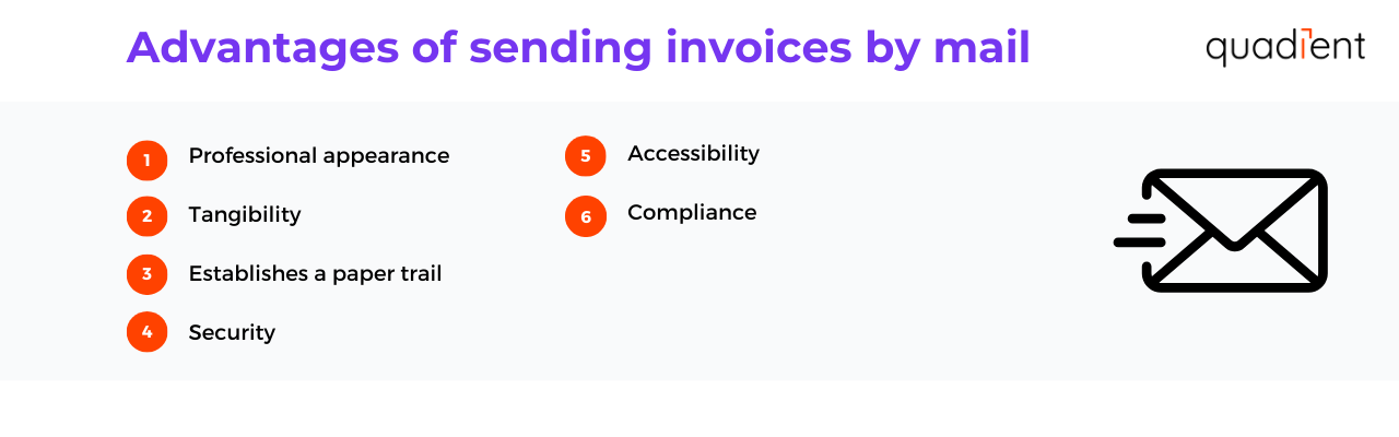 Advantages of sending invoices by mail