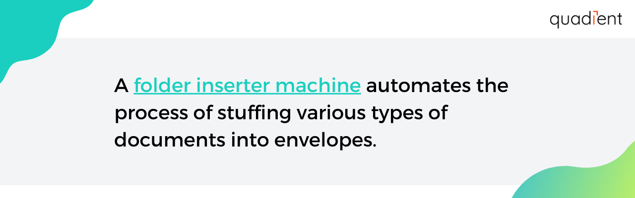 folder inserter machine definition