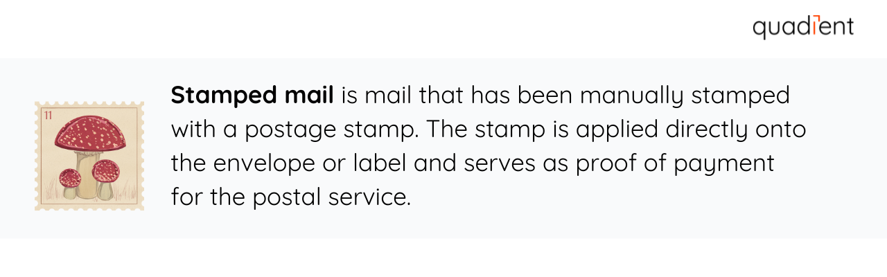 stamped mail definition