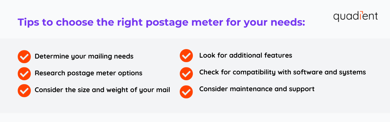 Tips to choose the correct postage meter for your needs