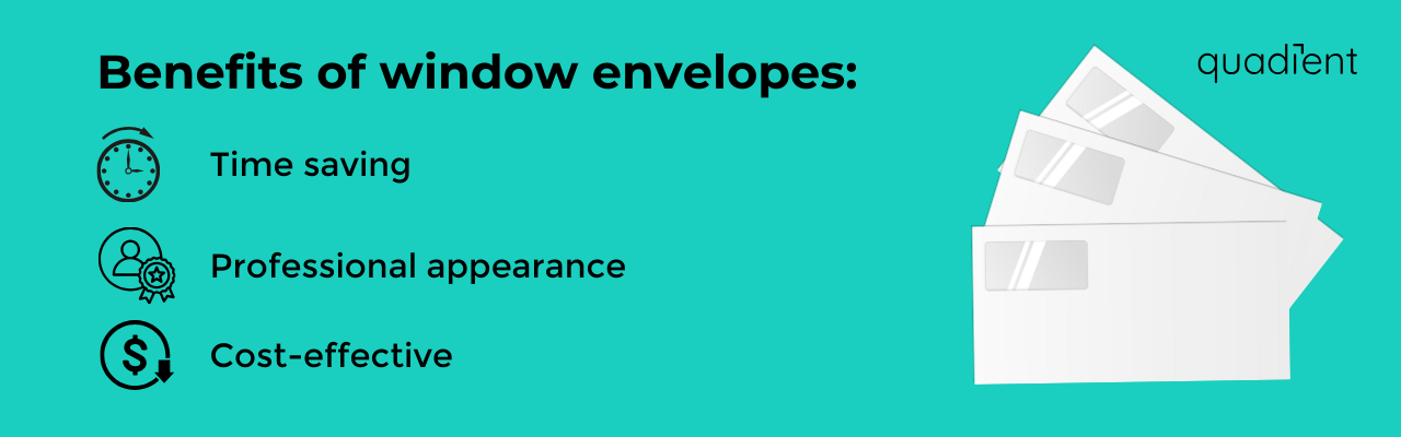 Benefits of window envelopes