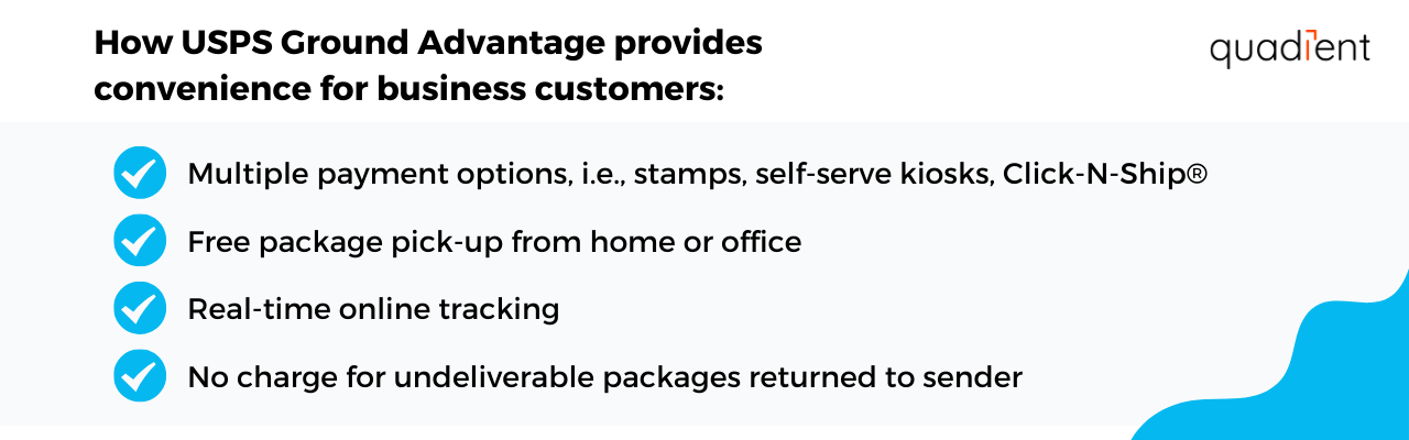 How USPS Ground Advantage provides convenience for customers